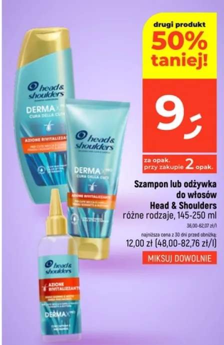 Szampon lub odżywka do włosów różne rodzaje