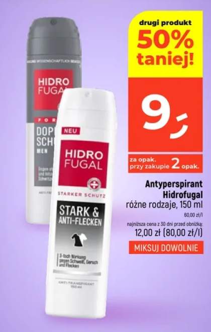 Antyperspirant różne rodzaje