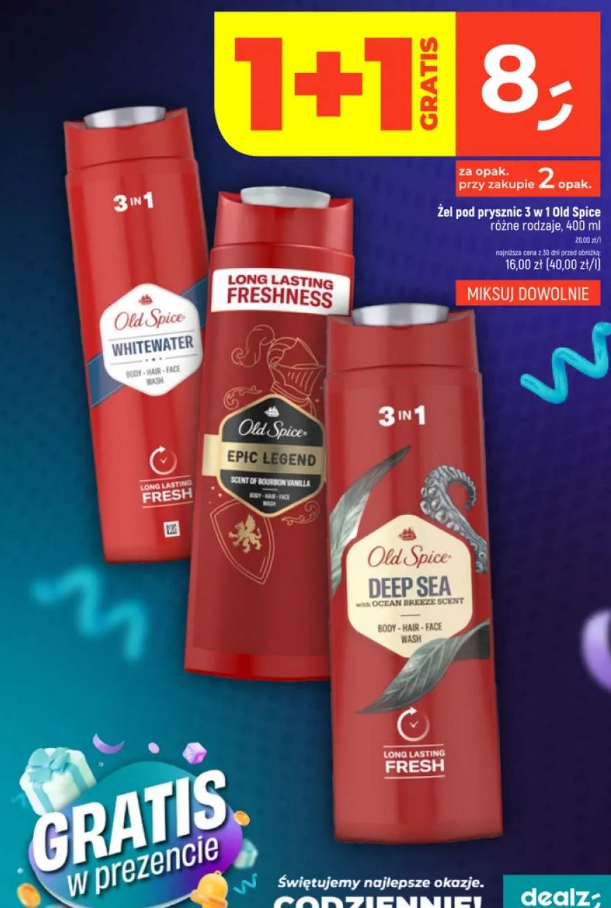 Żel pod prysznic 3 w 1 Whitewater