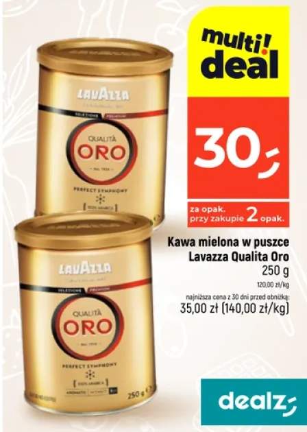 Kawa mielona w puszce Lavazza Qualità Oro