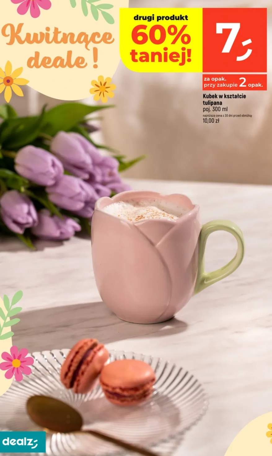 Kubek w kształcie tulipana