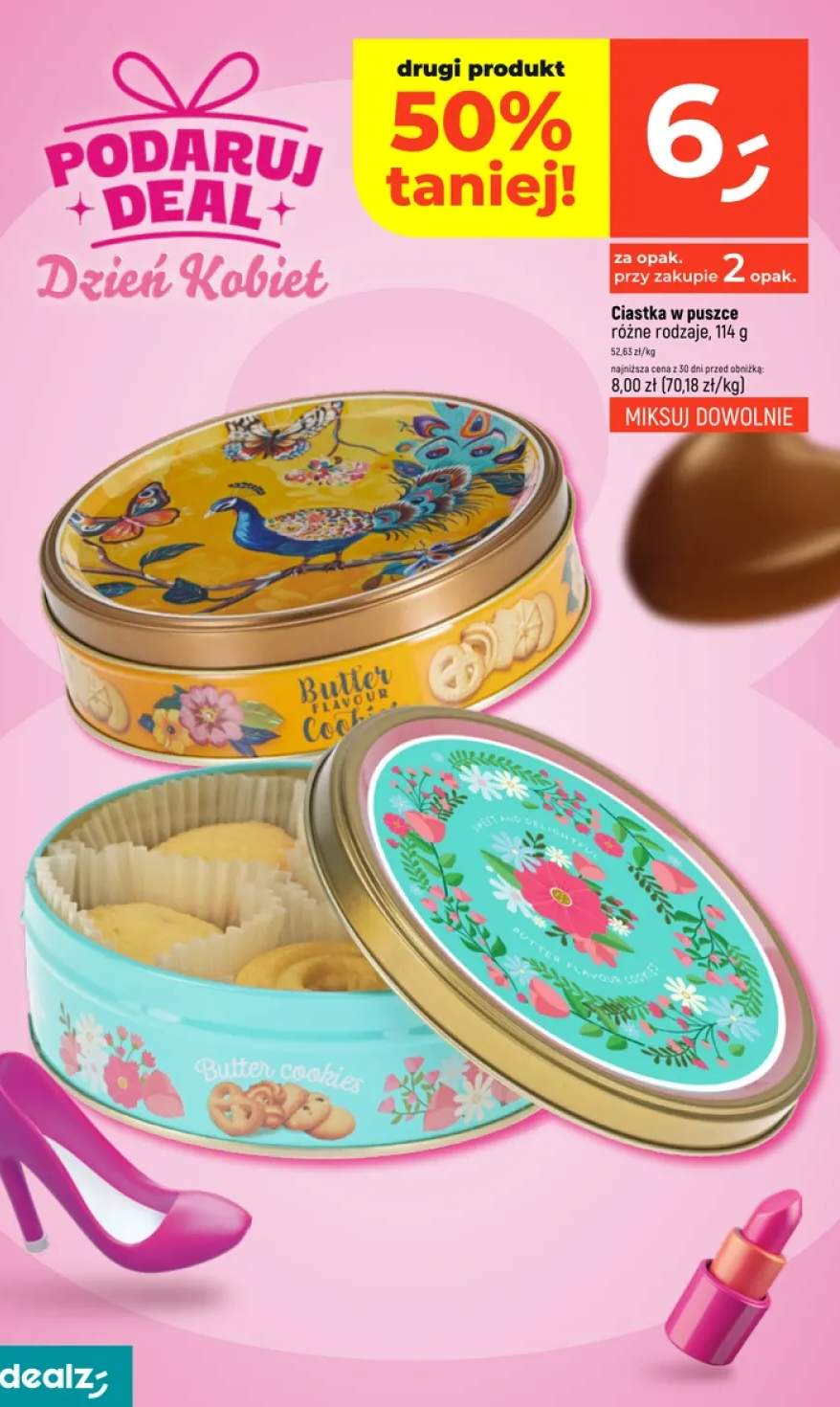 Ciastka w puszce różne rodzaje