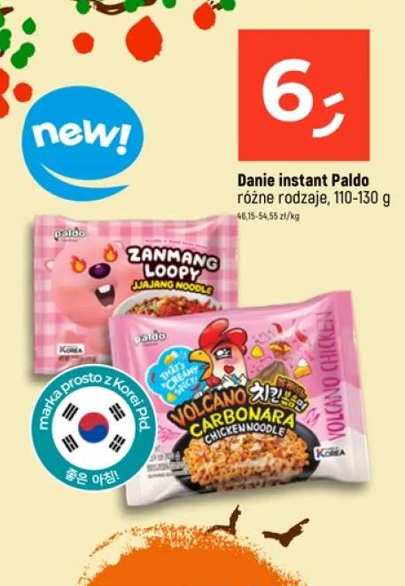 Danie instant różne rodzaje