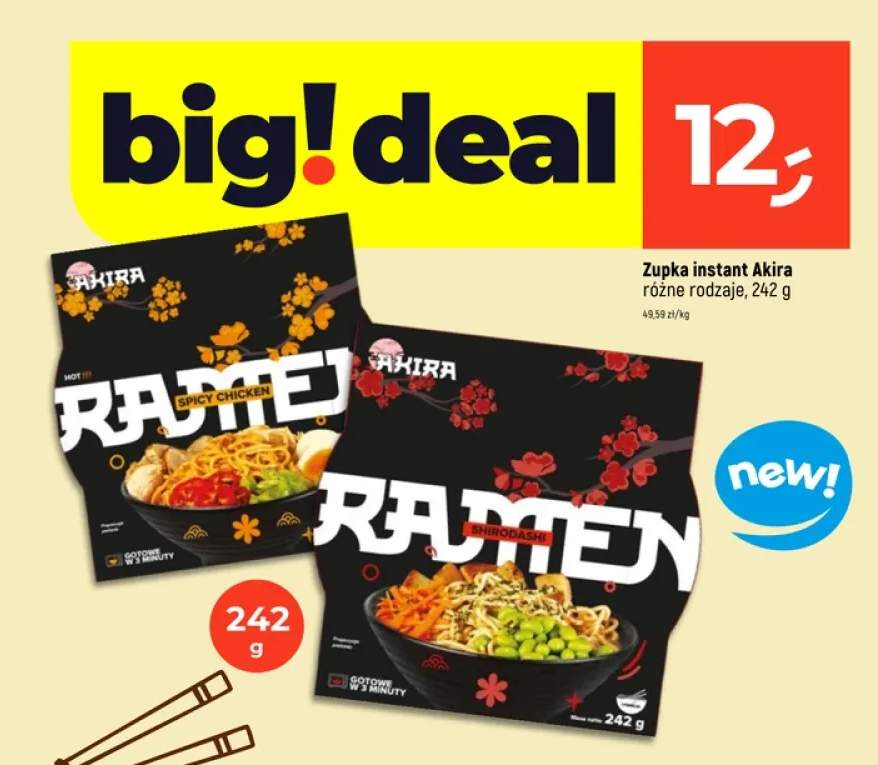 Zupka instant różne rodzaje