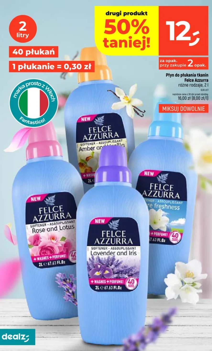 Płyn do płukania tkanin różne rodzaje