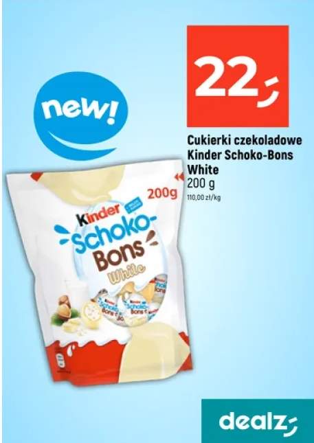 Cukierki czekoladowe Schoko-Bons White