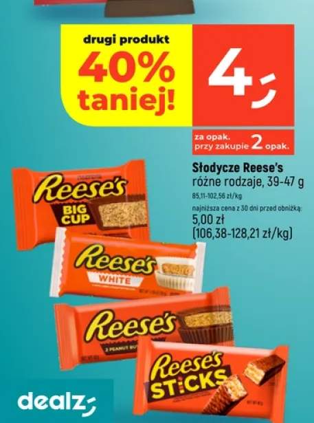 Słodycze Reese's różne rodzaje