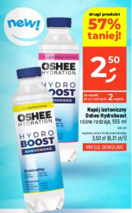 Napój izotoniczny Hydroboost różne rodzaje