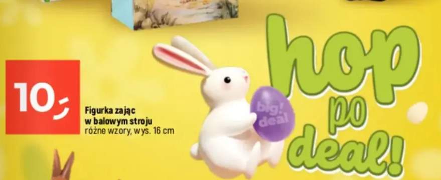 Figurka zająć w balowym stroju różne wzory