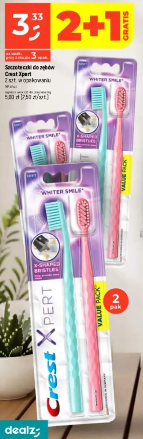 Szczoteczki do zębów 2 szt. w opakowaniu