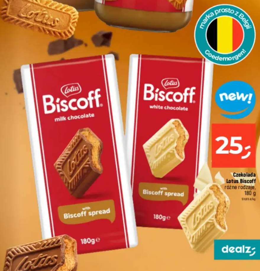 Czekolada Biscoff milk chocolate z kremem Biscoff