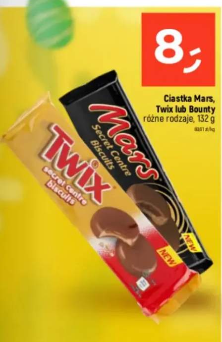 Ciastka Mars różne rodzaje