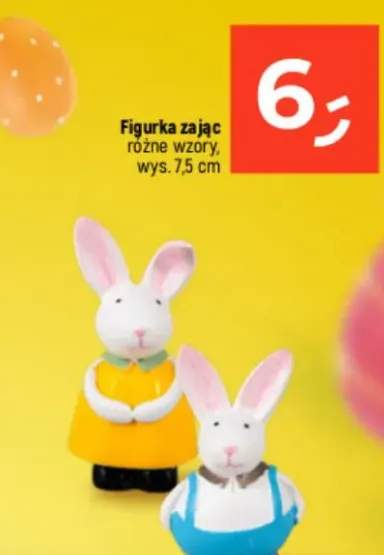 Figurka zając różne wzory