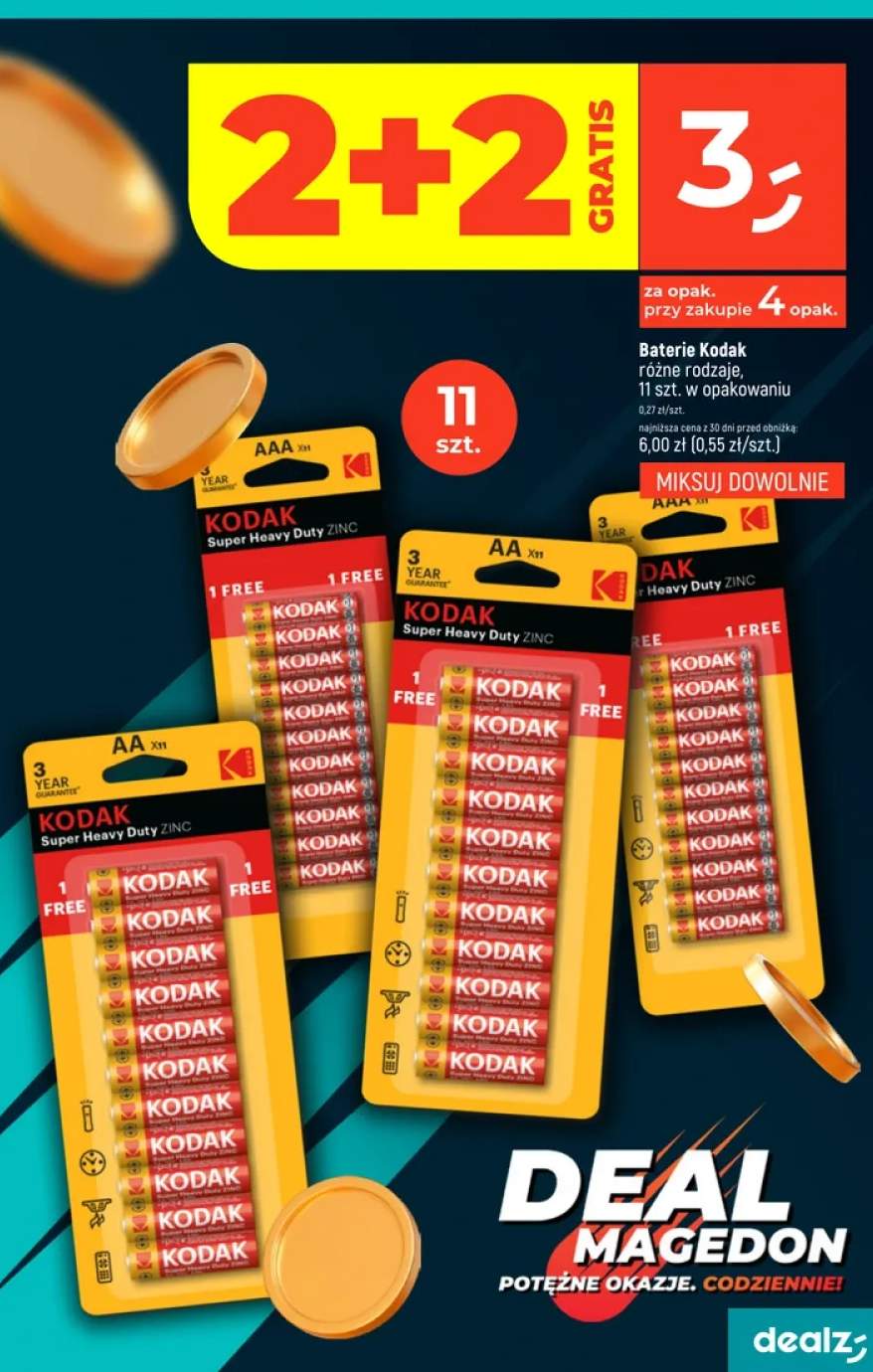 Baterie Kodak różne rodzaje