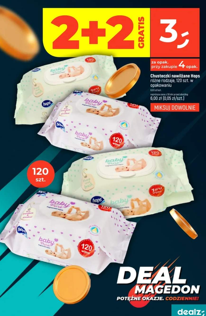 Chusteczki nawilżane różne rodzaje