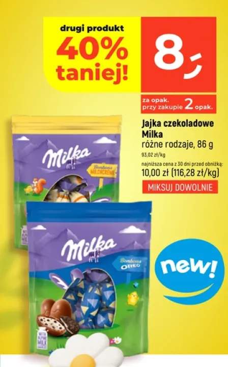 Jajka czekoladowe różne rodzaje