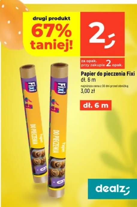 Papier do pieczenia dł. 6 m