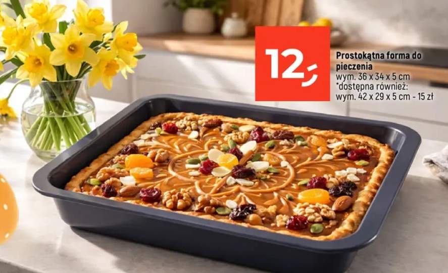 Prostokątna forma do pieczenia