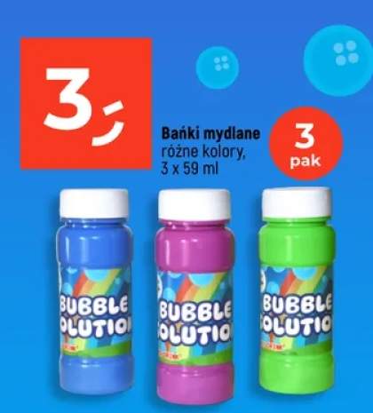 Bańki mydlane różne kolory