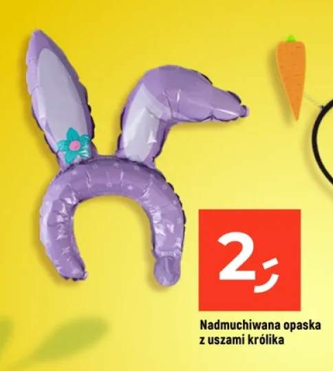 Nadmuchiwana opaska z uszami królika
