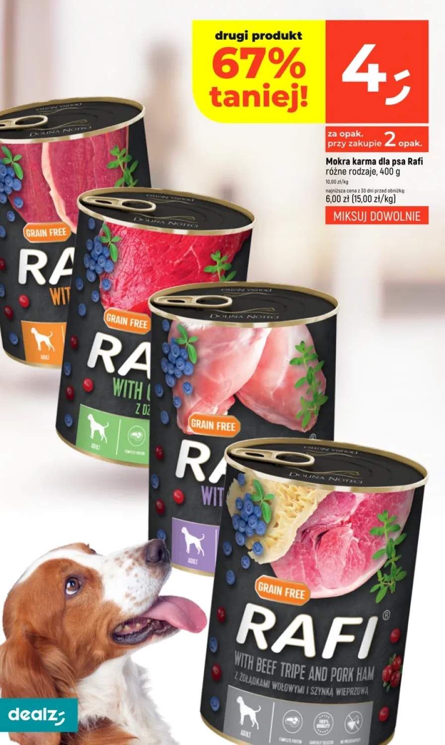 Mokra karma dla psa różne rodzaje