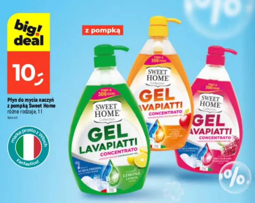 Płyn do mycia naczyń z pompką różne rodzaje