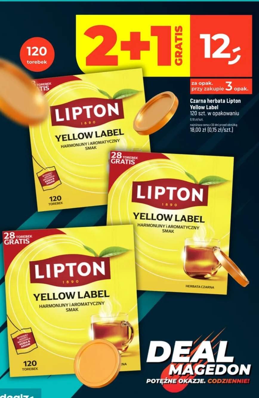 Czarna herbata Lipton Yellow Label