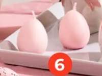 Pastelowa świeczka w kształcie jajka różne kolory