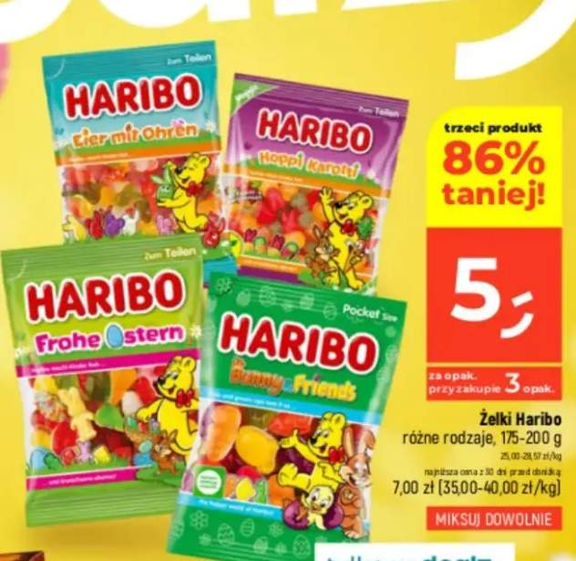 Żelki różne rodzaje