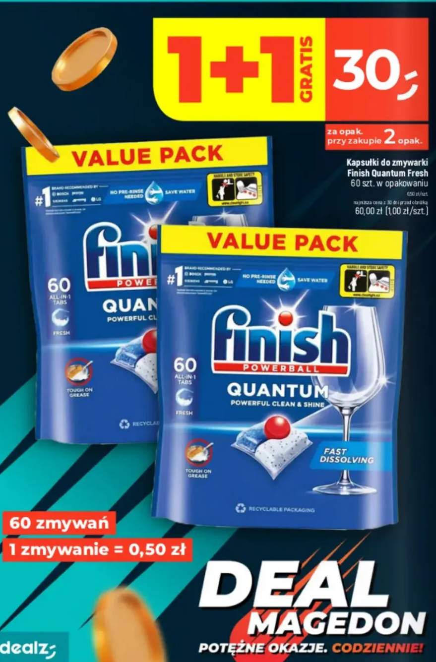 Kapsułki do zmywarki Quantum Fresh