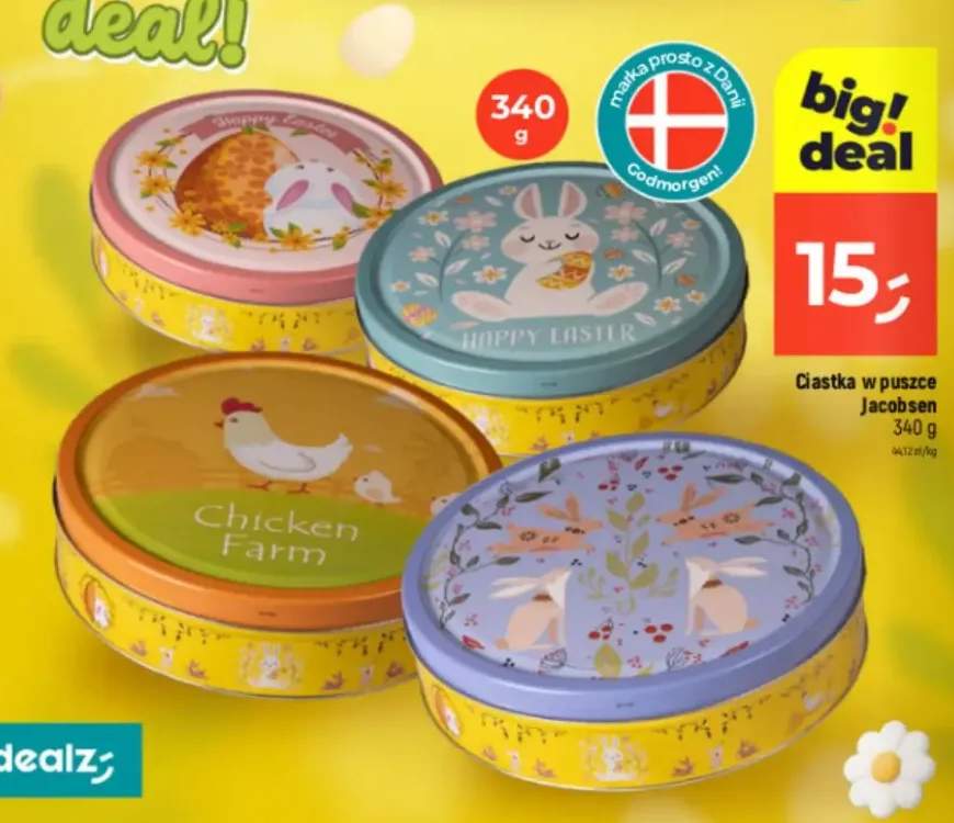 Ciastka w puszce różne rodzaje