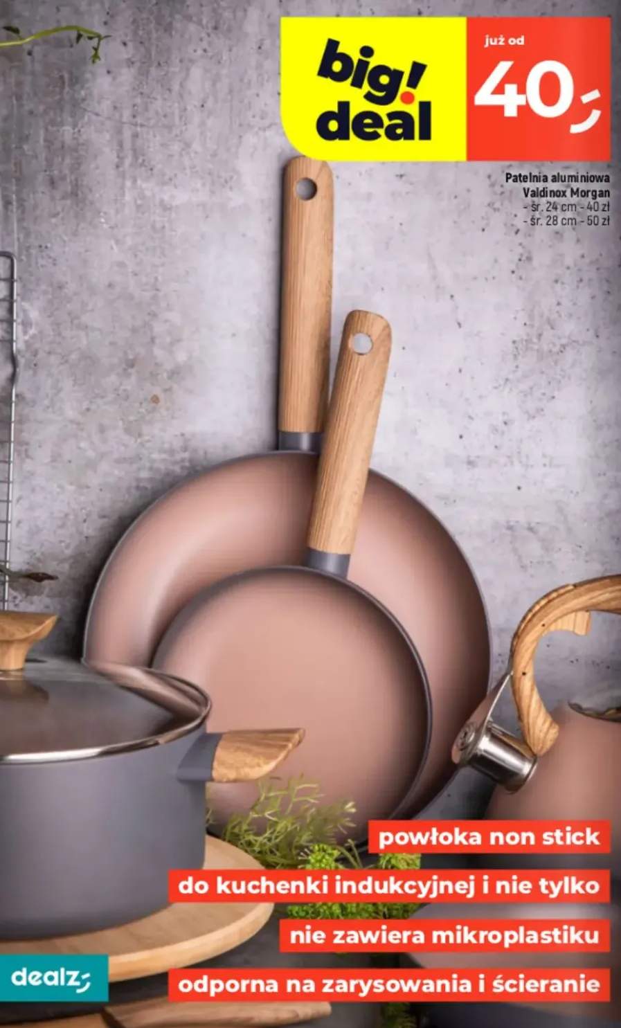 Patelnia aluminiowa sr. 28 cm