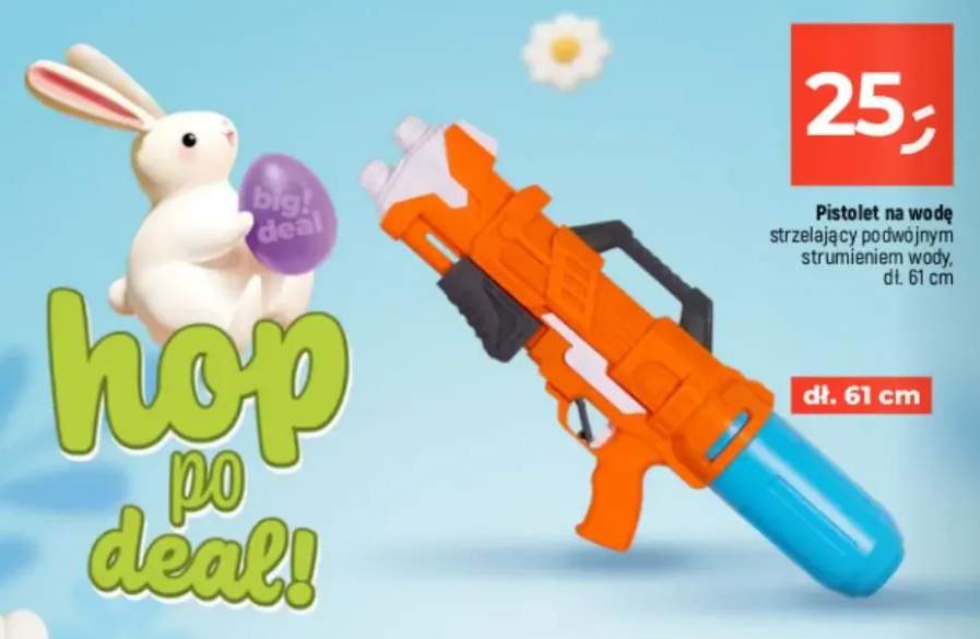 Pistolet na wodę strzelający podwójnym strumieniem wody dł. 61cm