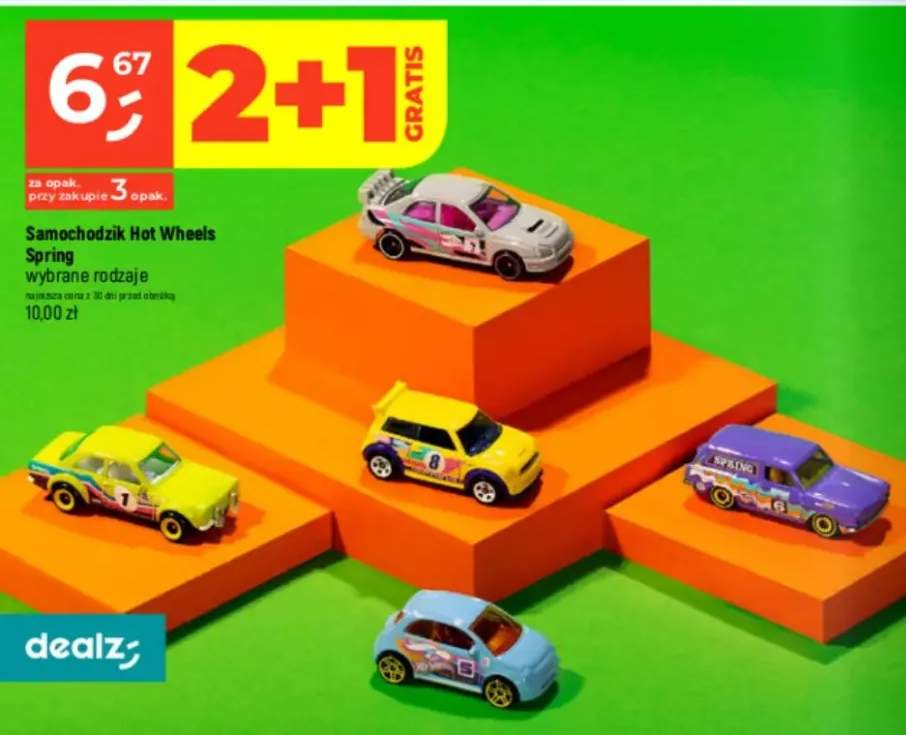 Samochodzik Hot Wheels Spring wybrane rodzaje