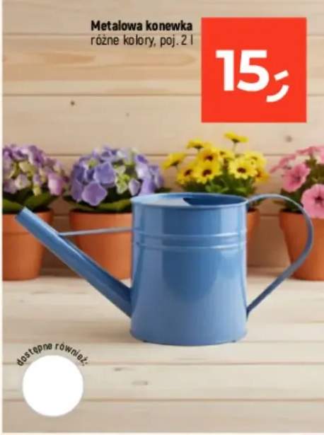 Metalowa konewka różne kolory