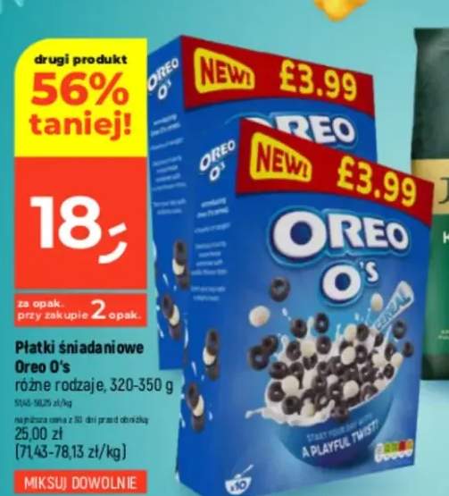 Płatki śniadaniowe Oreo O's różne rodzaje, 320-350 g