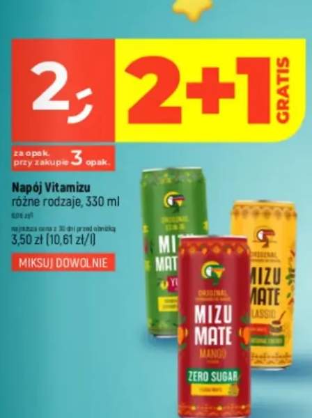 Napój Vitamizu różne rodzaje