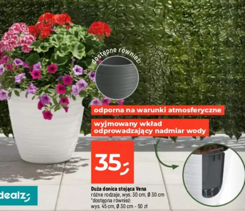 Duża donica stojąca Vena różne rodzaje