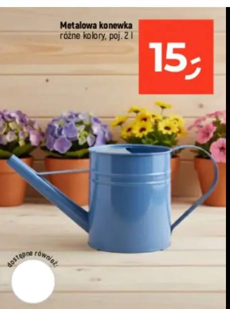 Metalowa konewka różne kolory