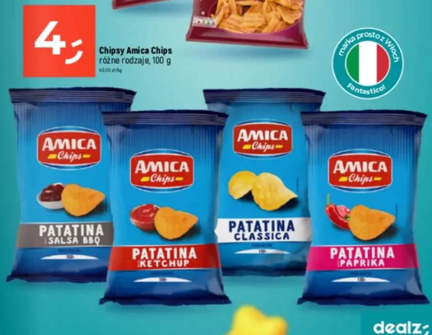 Chipsy różne rodzaje