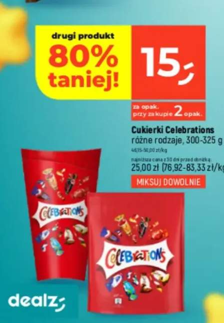 Cukierki Celebrations różne rodzaje 300-325g