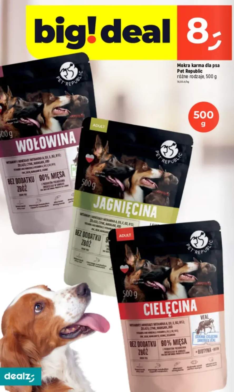 Mokra karma wołowina