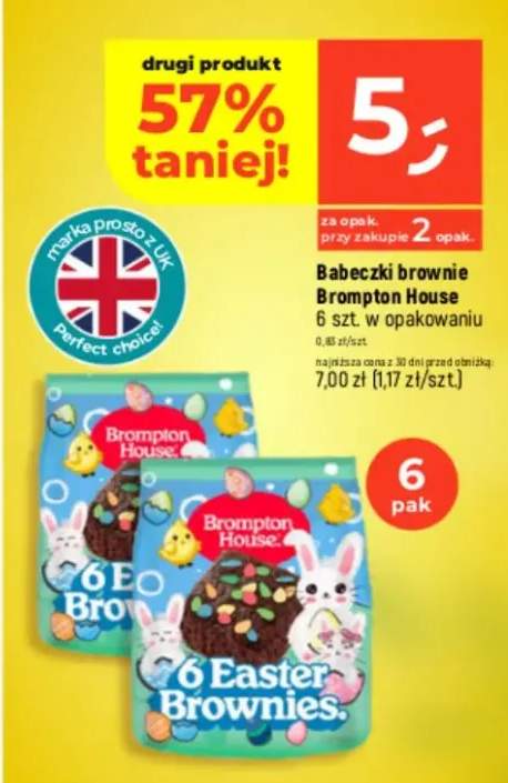 Babeczki brownie 6 szt. w opakowaniu