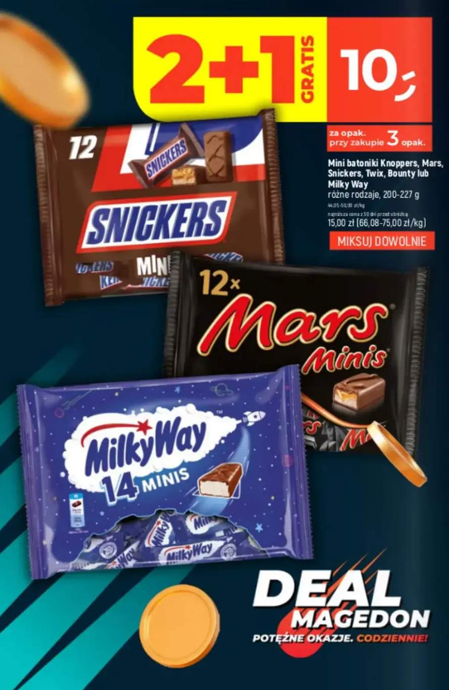 Mini batoniki Milky Way różne rodzaje