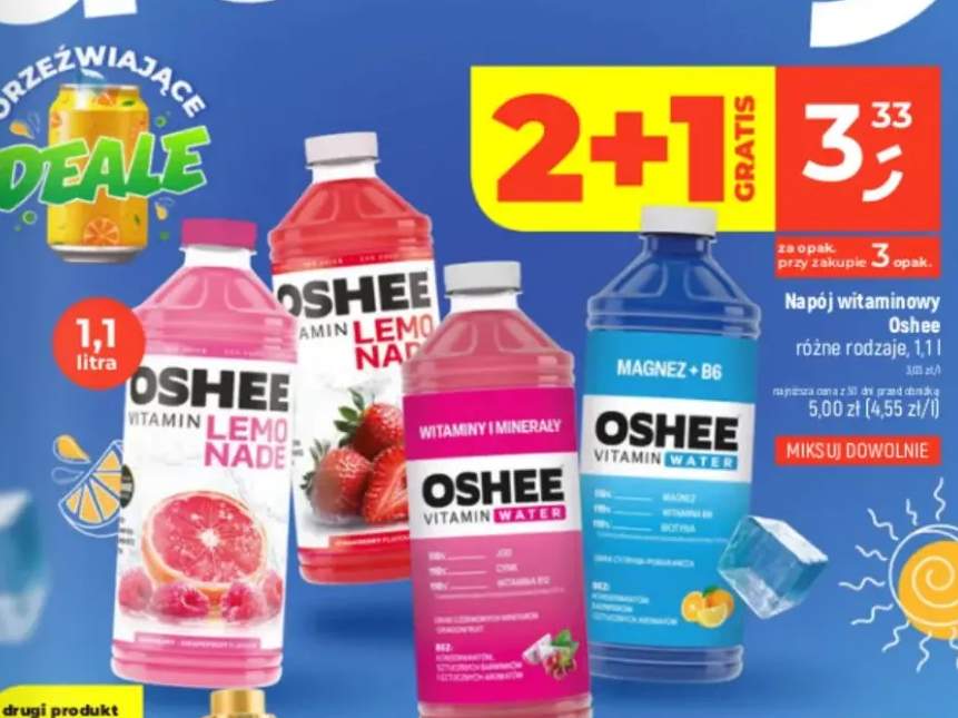 Napój witaminowy różne rodzaje, 1.1l