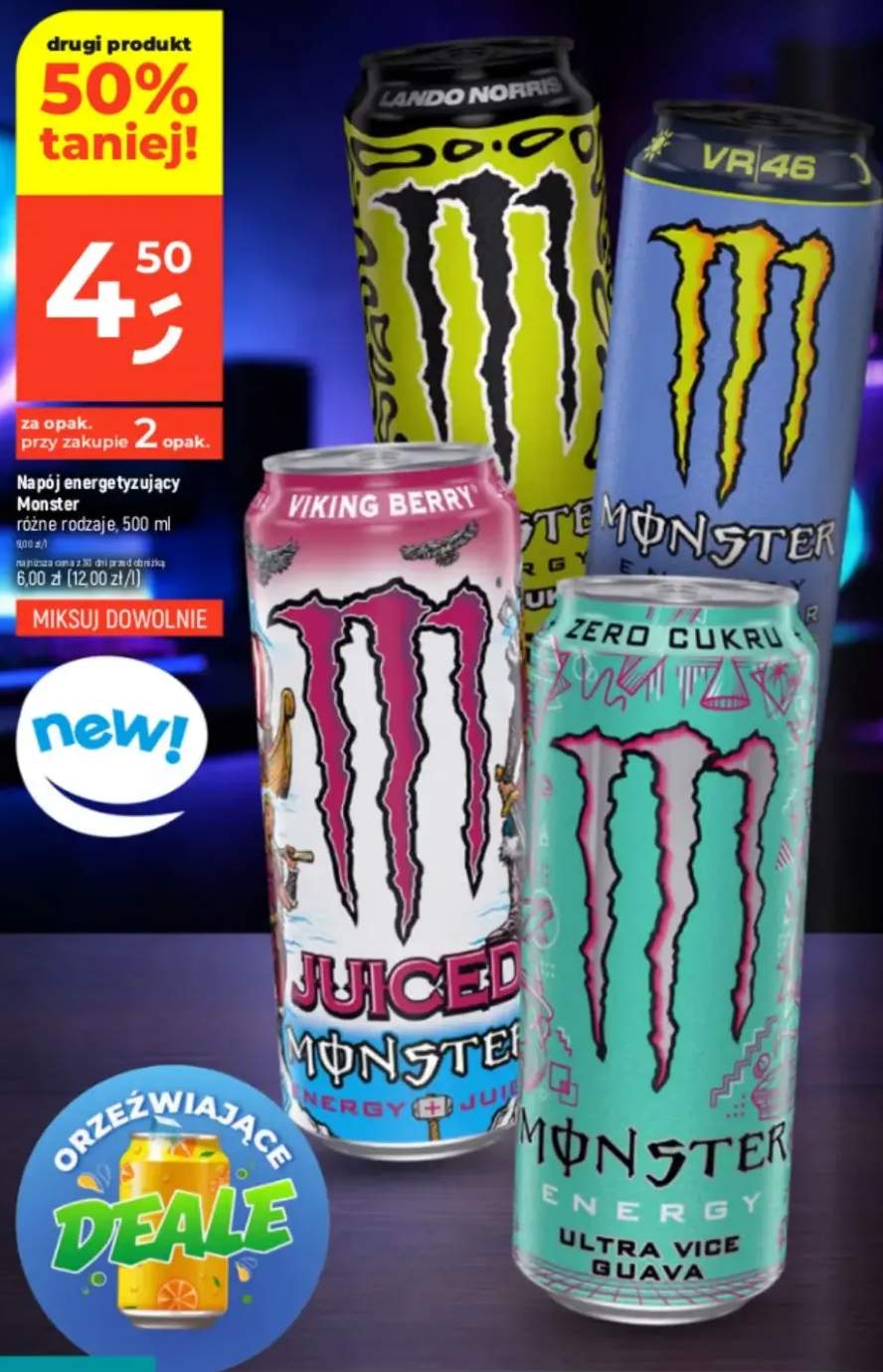 Napój energetyzujący różne rodzaje