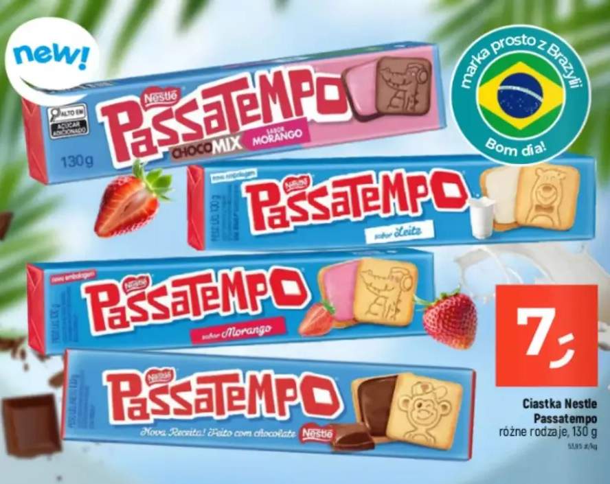 Ciastka Passatempo sabor morango