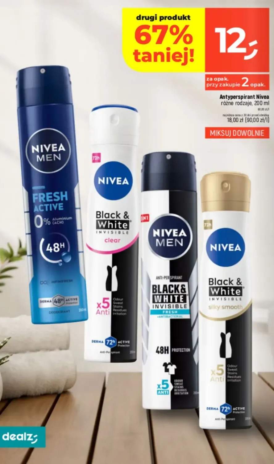 Antyperspirant Black & White Invisible Silky Smooth