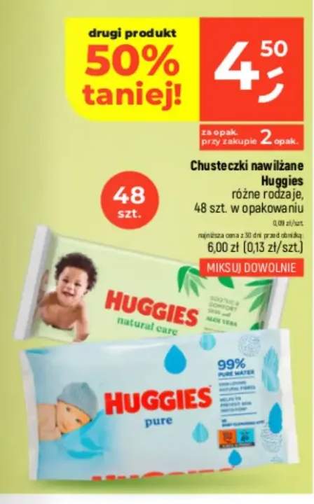 Chusteczki nawilżane Pure