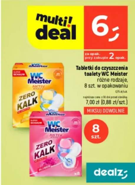 Tabletki do czyszczenia toalety WC różne rodzaje